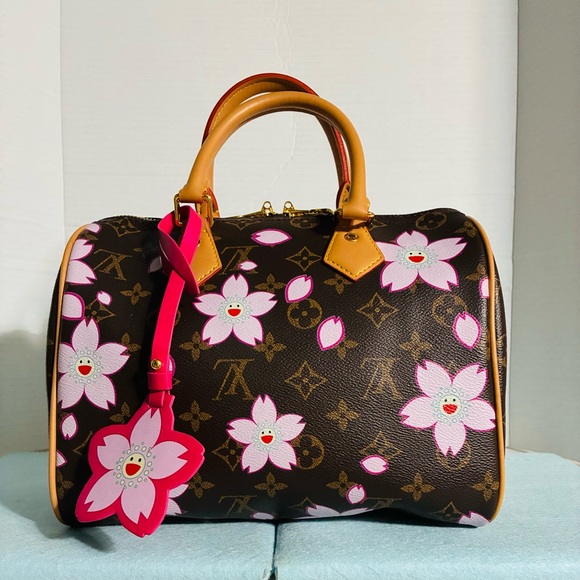 Flower Satchel Handbag with Strap - Picture 1 of 8